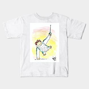 Fencer Ape #2 Kids T-Shirt